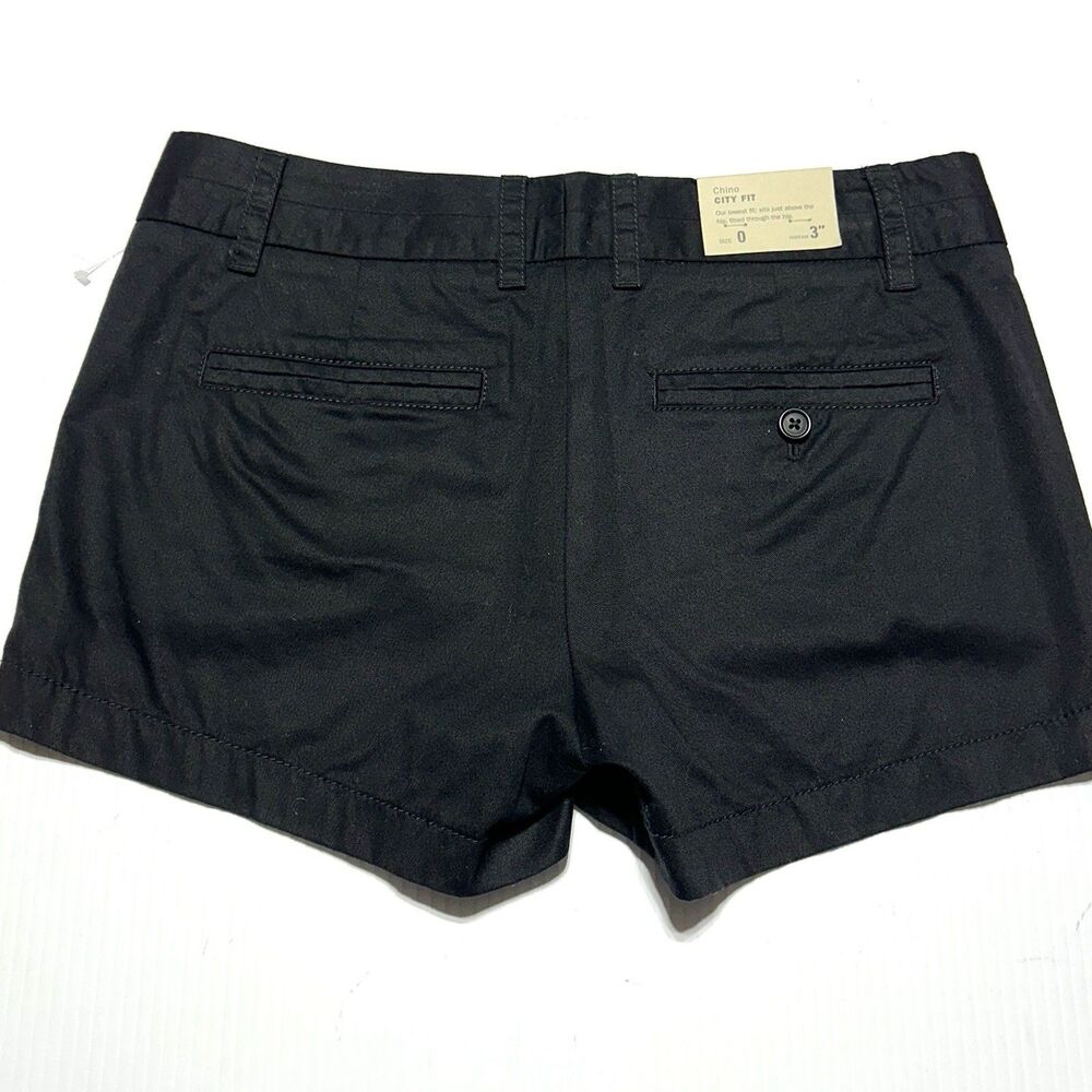 J.Crew Chino Classic Twill Shorts Womens Size 0 Black City Fit Broken In 3” NWT - Picture 5 of 9